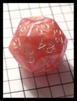 Dice : Dice - 30D - Chessex Pink Swirl with White Numerals - FA collection buy Dec 2010